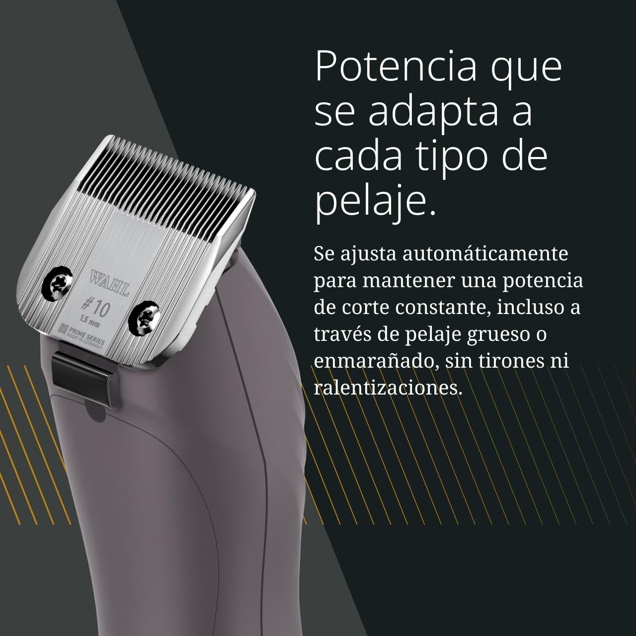 Wahl, KM10+, Máquina de Cortar Pelo para Animales con Cable, Ligera, Silenciosa y Eficiente, Morado