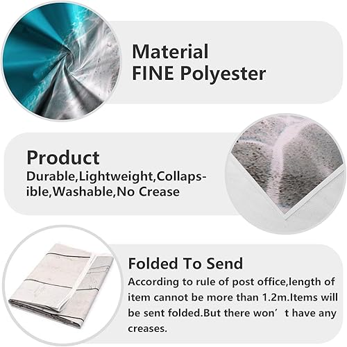 Miniatura 5 de Renaiss Fondo de mundo submarino de 10 x 8 pies, luz del sol, luz del sol, agua de mar azul profundo bajo el mar, fondo de fotografía de acuario