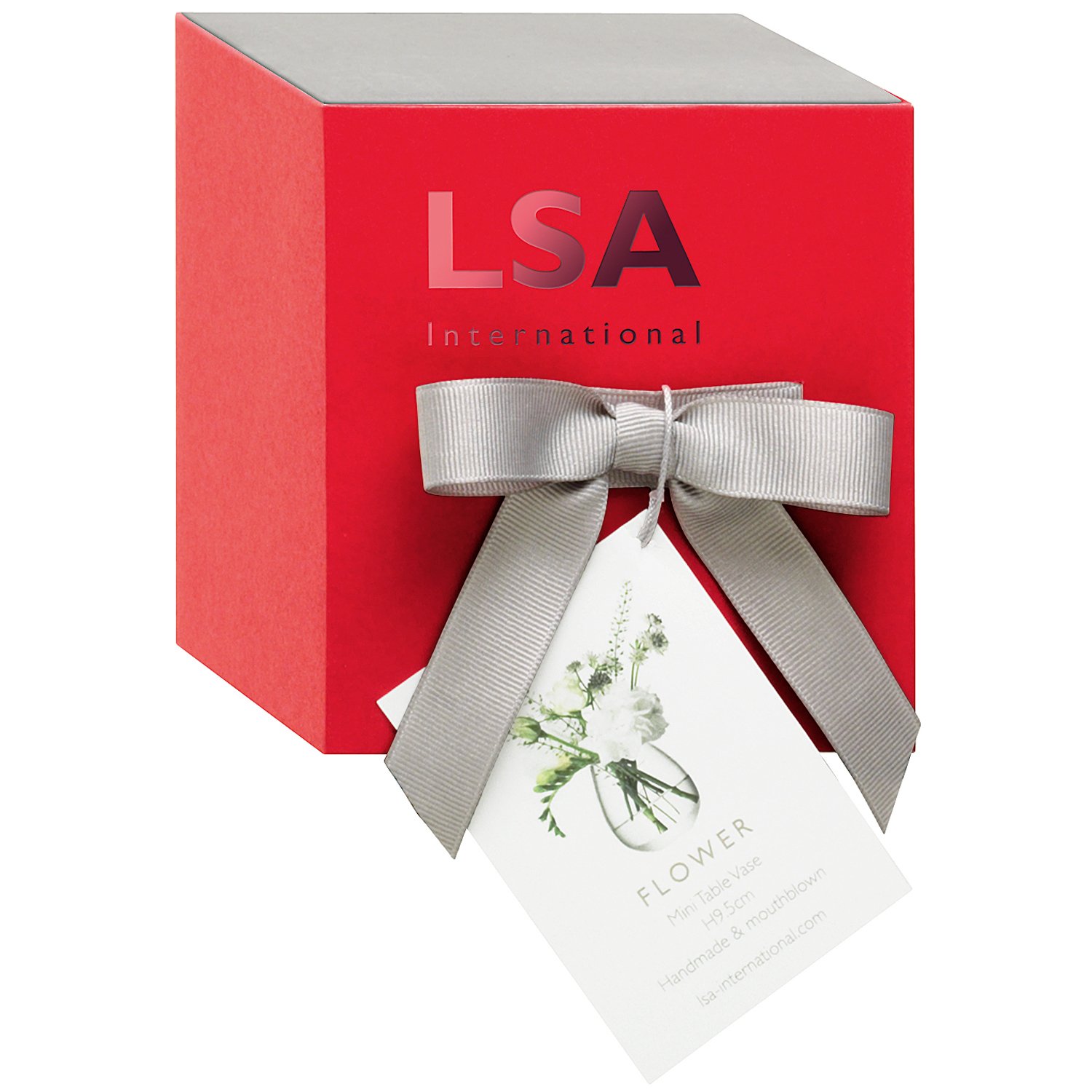 LSA International Mini wazon stołowy na kwiaty wys. 9,5 cm przezroczysty | 1 sztuka | dmuchane ustami i ręcznie robione szkło | FW27