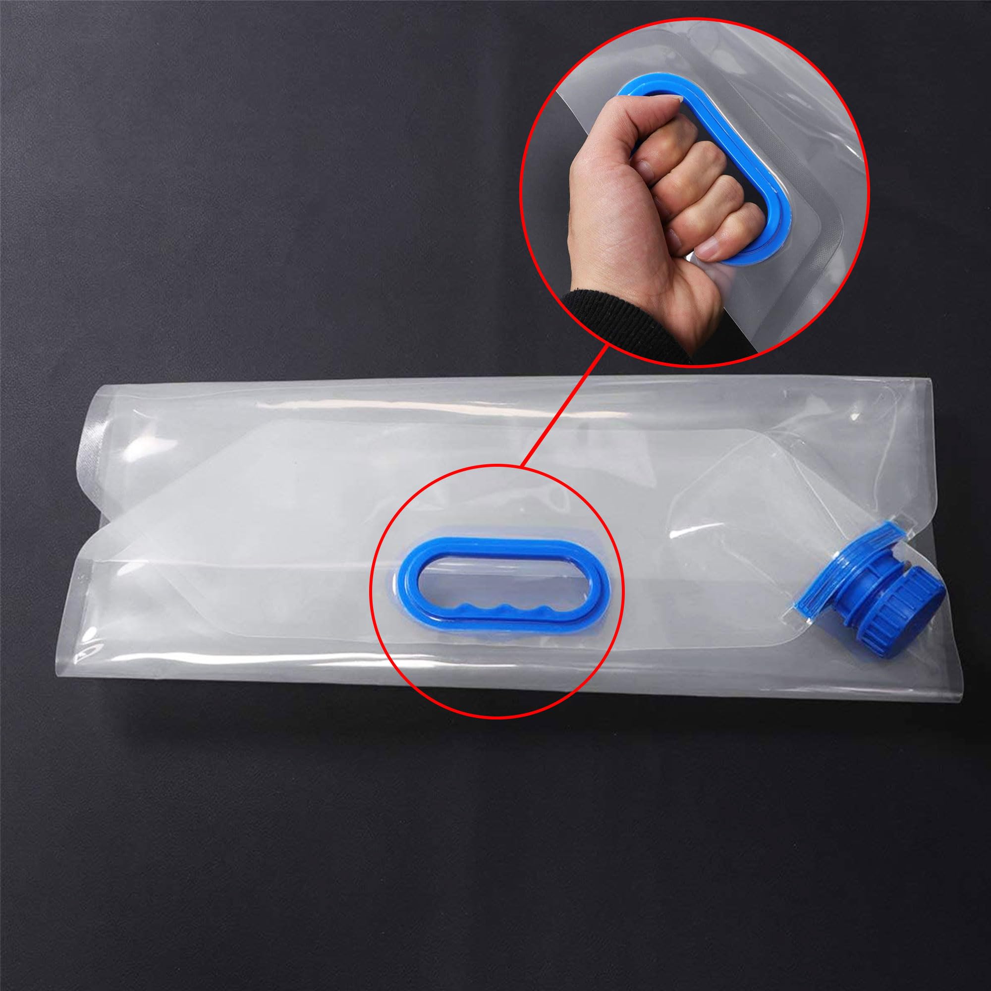 Borsa Porta Acqua Pieghevole Contenitori Pieghevoli Acqua Riutilizzabili Acqua Tanica con Rubinetto Tanica Acqua Campeggio Taniche Pieghevoli per Acqua Tanica dell'Acqua Trasportabile