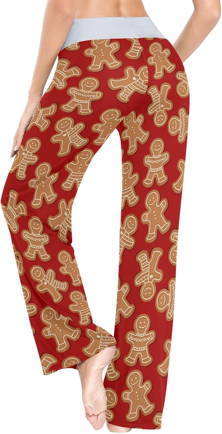 Ollabaky Festivals Women's Pajama Pants PJs Bottoms for Women Wide Leg Sleep Loungewear Pants - Image 3