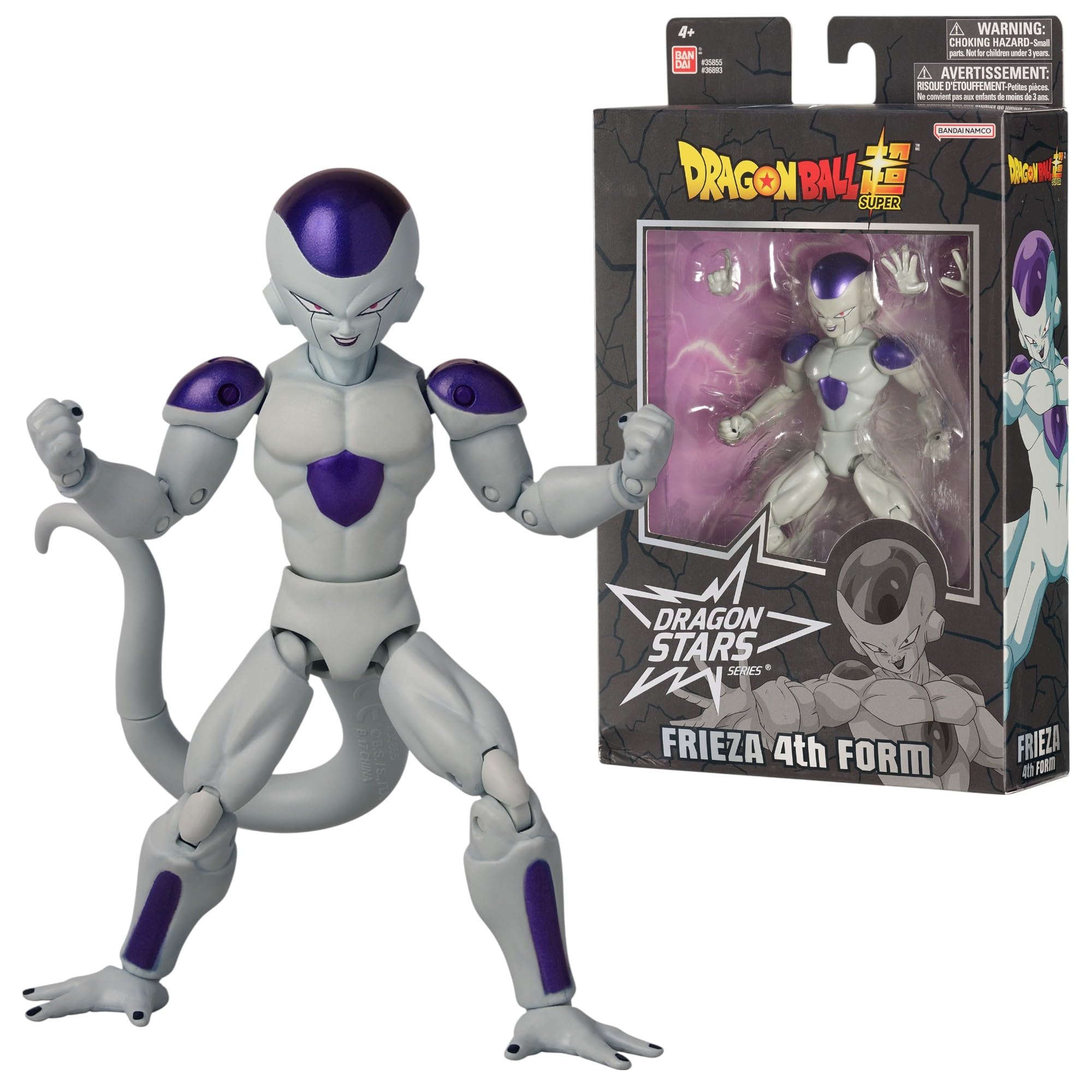 Bandai Dragon Stars Figures Frieza 4th Form V2 | Dragon Ball Frieza 4th Form Action Figure | 17cm Articulated Dragon Ball Figure | Bandai Dragon Stars Anime Figures | Anime Gifts And Merch
