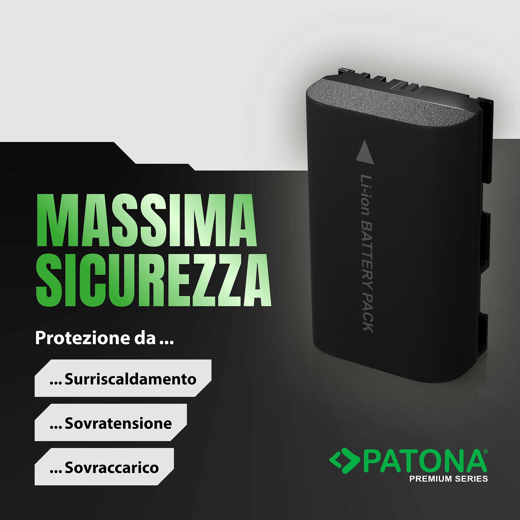 PATONA 2x Premium Batteria LP-E6 2400mAh – ricambio per Canon LP-E6 – compatibile con EOS 5D Mark II/III/IV 5DS 6D 7D 60D 70D 80D 90D R R5 R6 XC10 XC15 – per reflex e mirrorless Canon