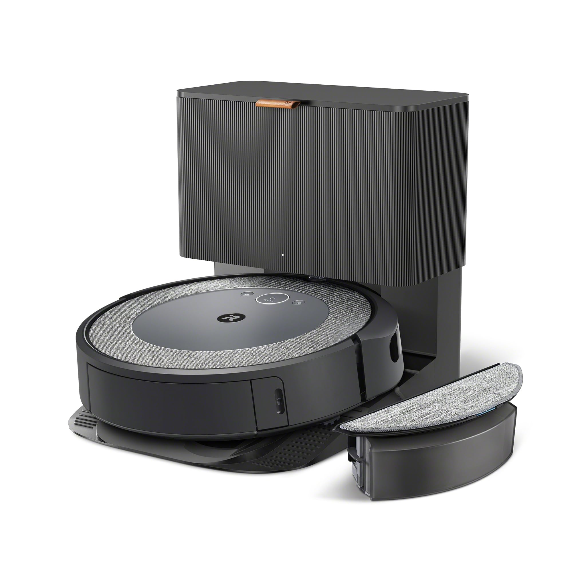 iRobot Roomba Combo i5+, Robot Aspirapolvere Lavapavimenti, Base Autosvuotante, Mappatura Intelligente, Wi-Fi, Rilevamento Ostacoli, 2 Spazzole Multi-Superficie, App e Assistente Vocale