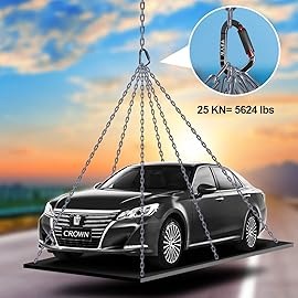 FVW 10 Pack Heavy Duty Climbing Carabiners, 25KN UIAA Certified Auto Locking Climbing Clips for Hammocks, Swing, Locking Dog Leash and Harness, Camping, Hiking & Utility (Black*5&Orange*5)