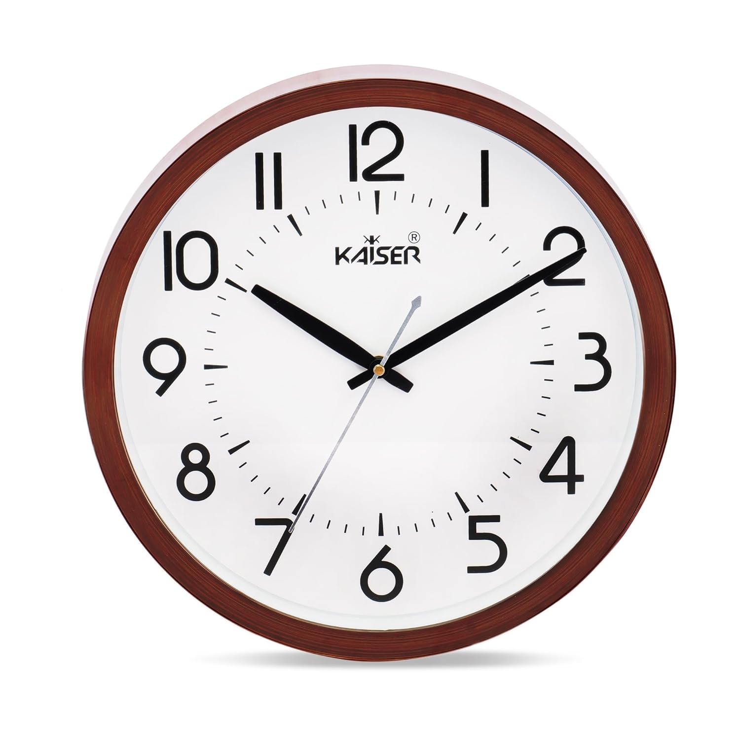 Buy KAISER 11 Inch Quartz Wall Clock Soft Ticking Decorative Plastic Analog Clock for Home