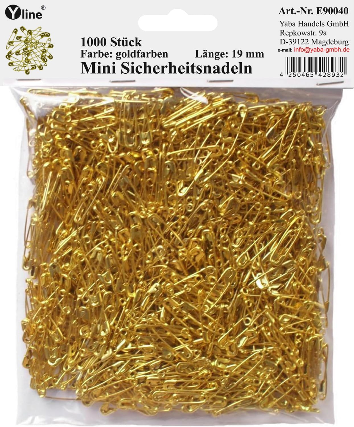 36 Spille Di Sicurezza Mini Bianche - Aghi Di Sicurezza 19 Mm Per Cucito, Artigianato, SL 3017