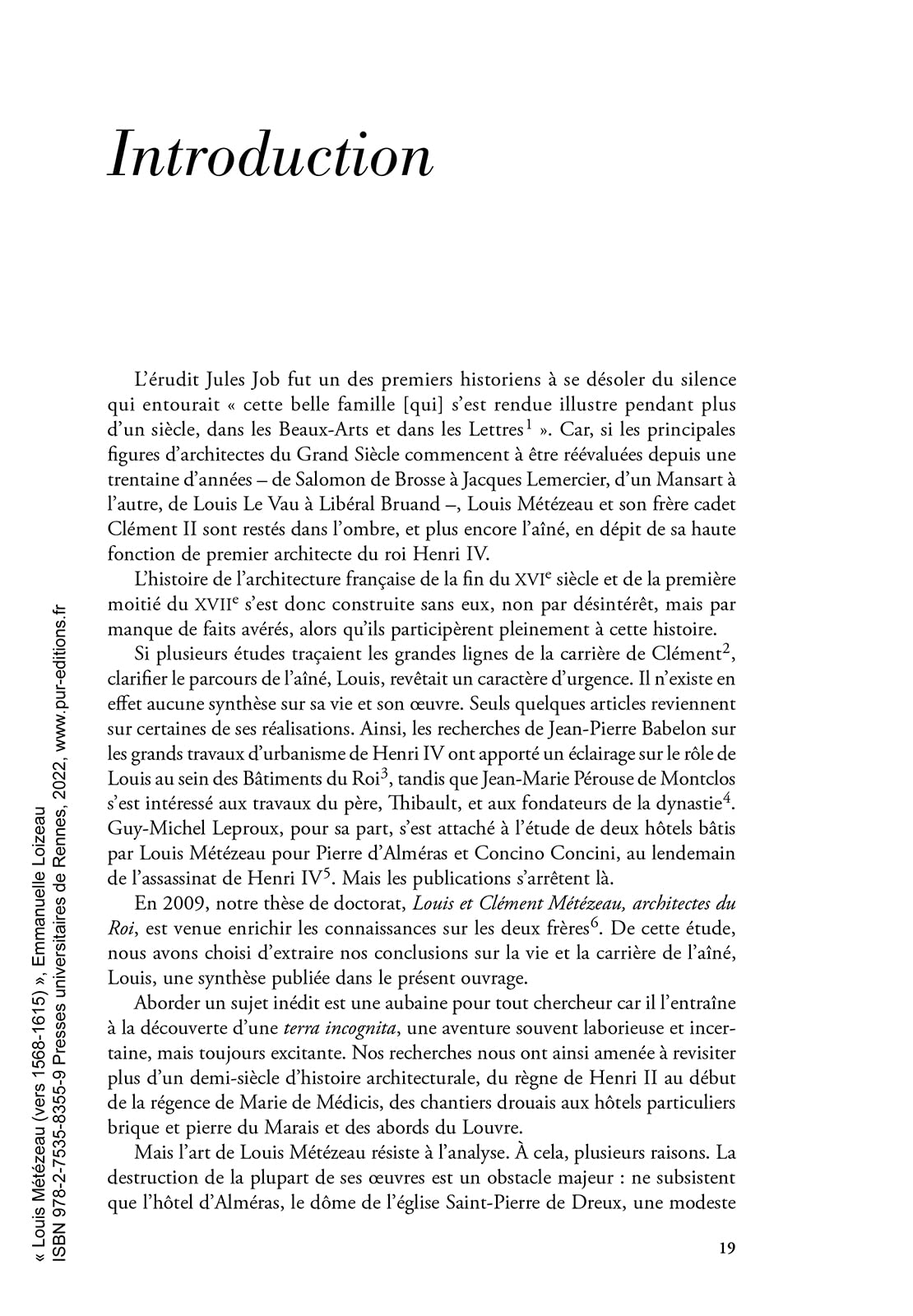 Louis Métézeau (1568-1615): Architecte du roi Henri IV