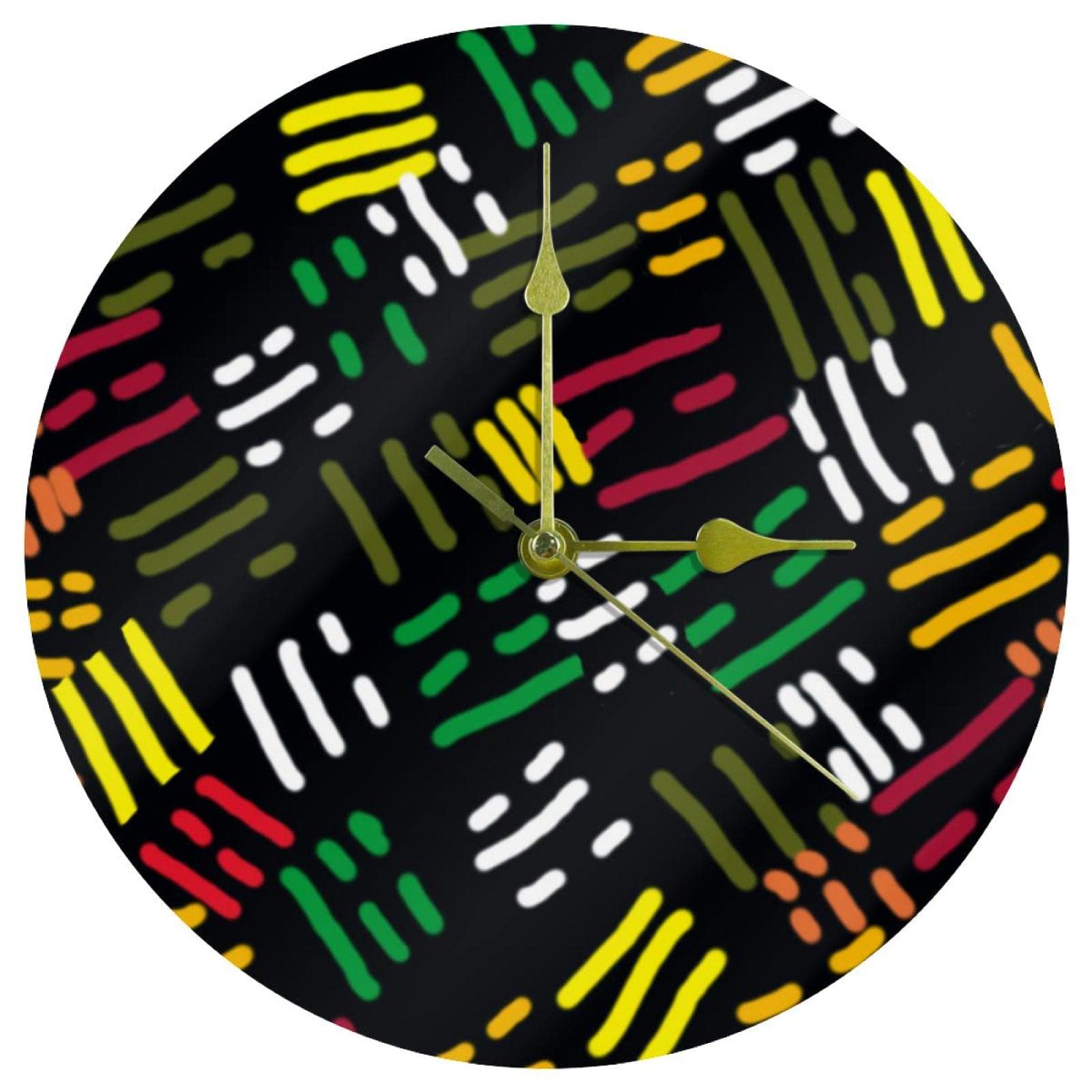 Horloge murale acrylique 24 cm silencieuse pour décor de bureau