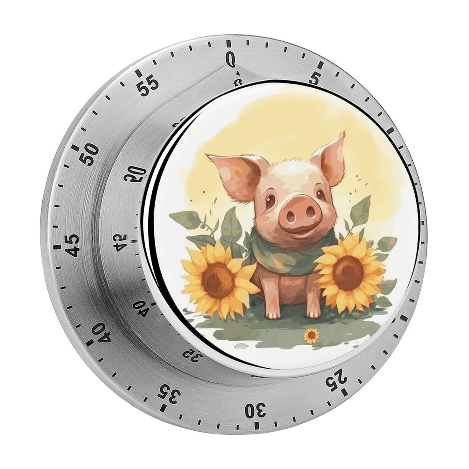 Adfgyerh Style Smiling (28) Timer For Cooking, Kitchen Timer Magnetic No Batteries Required, Mechanical Timer With Loud Alarm, For Fitness Baking Exercise Oven