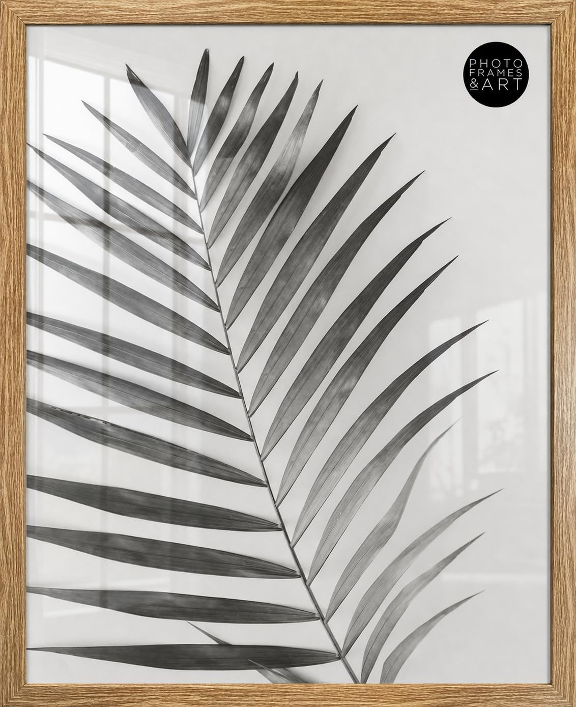 pf+a REAL GLASS 40x50cm Oak Effect Poster Frame