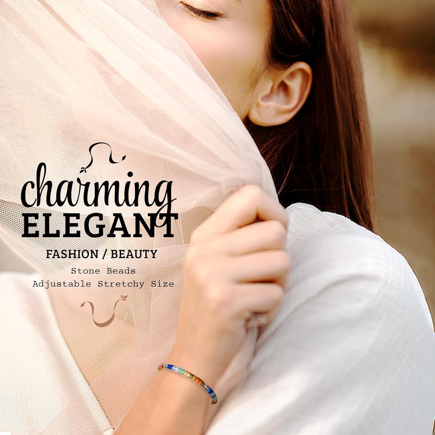 Inspirational Gifts Bracelets for Women: Valentines Mothers Day Birthday Gifts for Women Friends Sister Mom - Healing Natural Stone Beads Bracelets Thinking of you Get Well Soon Gift for Women - Image 2