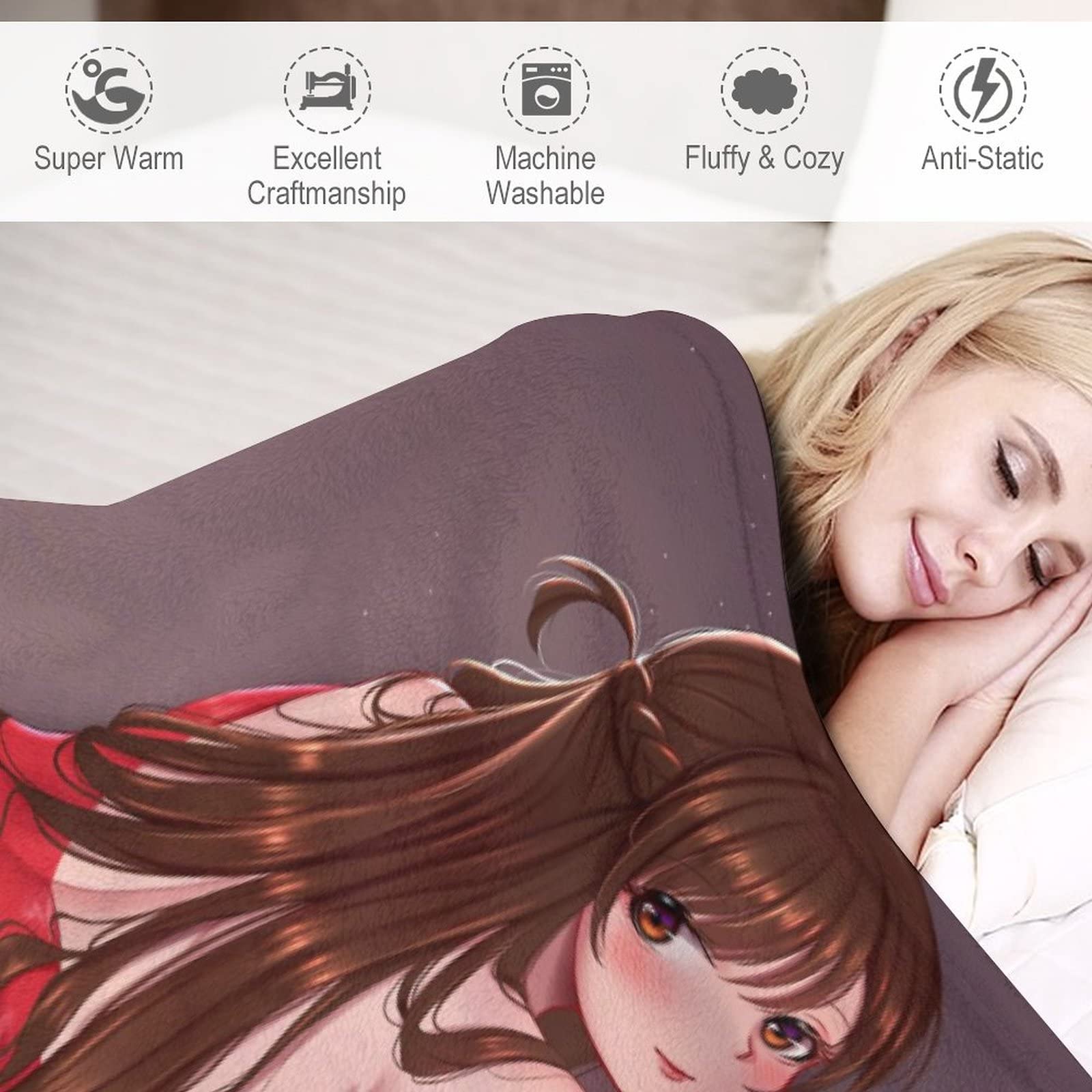 彼女、お借りします 水原千鶴 ブランケット Amazon.co.jp: ブランケット ぶらんけっと 彼女、お借りします