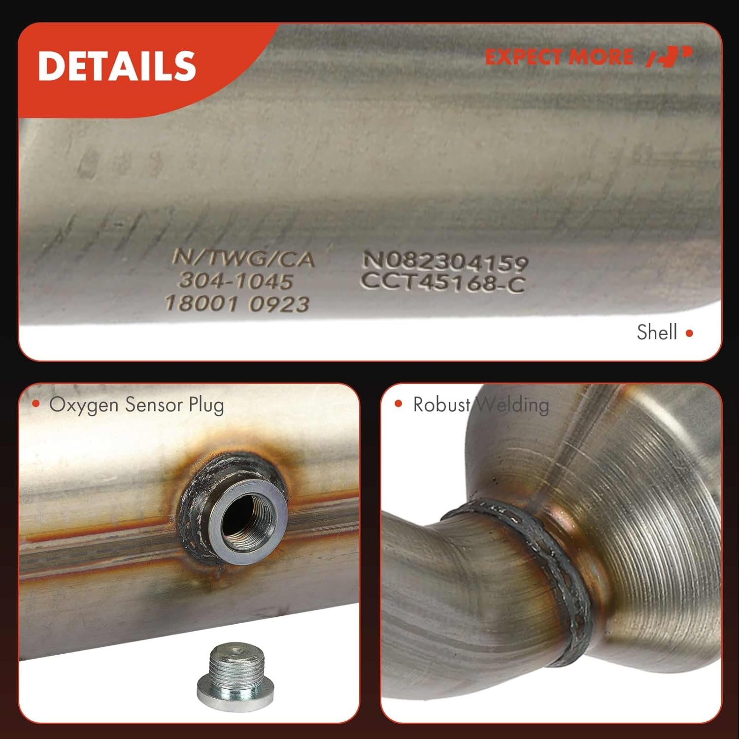 A-Premium Left Catalytic Converter Kit Direct-Fit Compatible with Ford F-150 F150 2015-2020, 3.5L Turbocharged, EPA Compliant