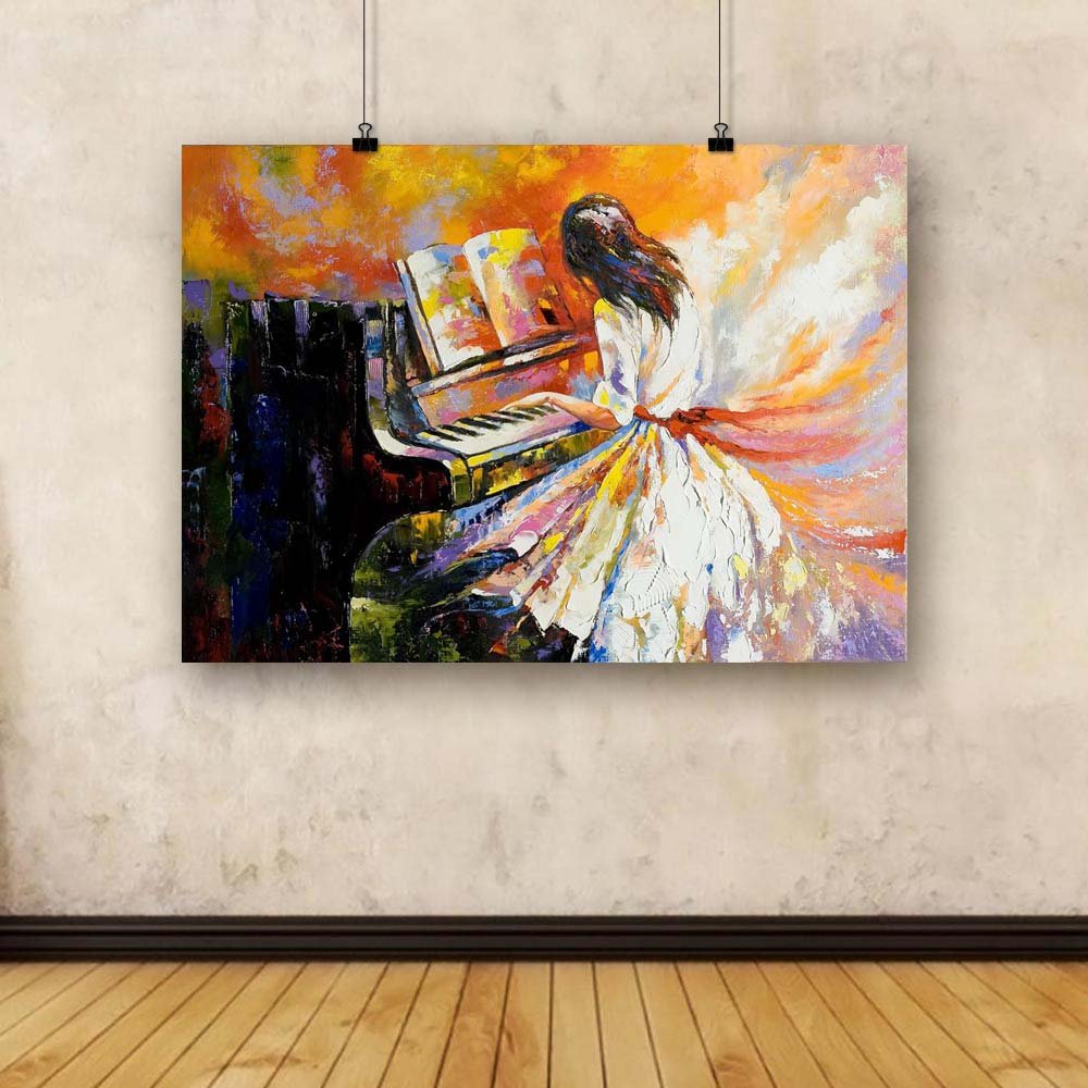 Amazon.co.jp: pitaaraボックスGirl Playing on the Piano額なし