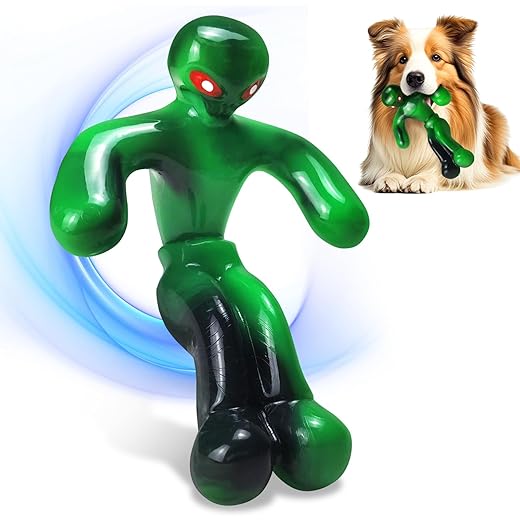 Indestructible Dog Toys for Aggressive Chewers:Tough Chew Toys for Medium & Large Breeds-Nylon Dog Bone to Keep Them Busy,Gifts for Dogs,Mlik Flavor (Green)