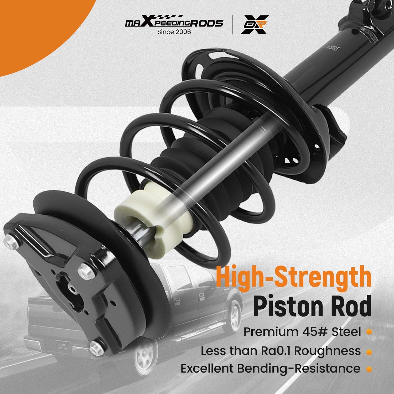 maXpeedingrods 1333049 11470 RWD Front Strut for Mercedes-Benz C230 2008-2009 C250 2010-2014 C300 2008-2011 C350 2008-2014, 2Pc Strut Shock Absorber Assembly w/Coil Spring, Fit for W204 Chassis Only