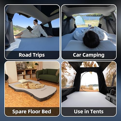 Miniatura 7 de Colchón de espuma de 4.5 pulgadas para Tesla modelo YJuniper  3, cama de tamaño matrimonial, compresión al vacío, viaje por carretera, turnos de