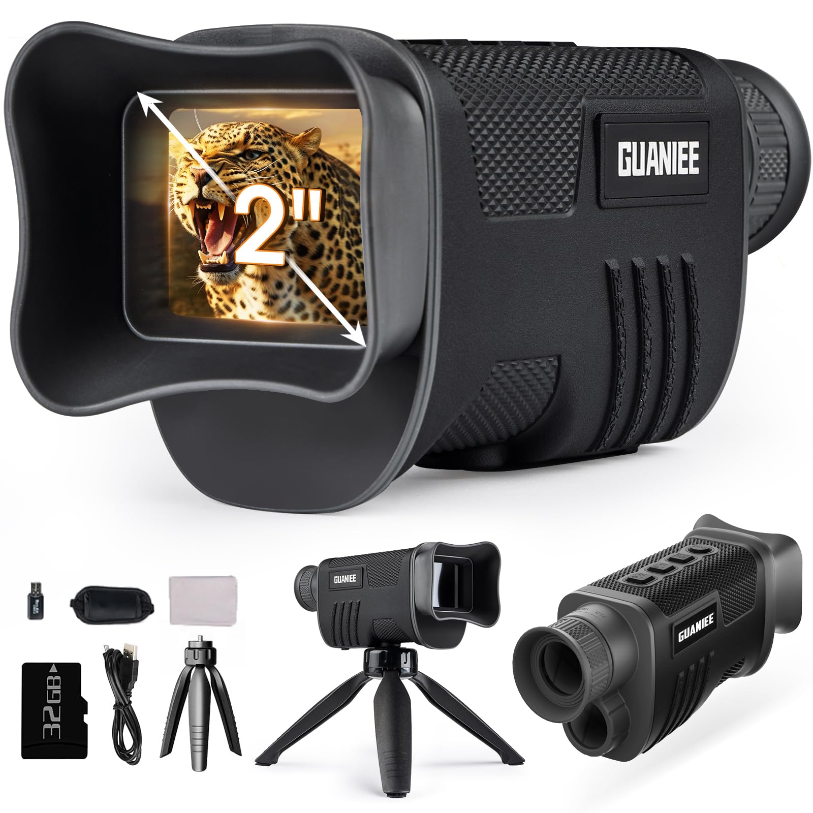 新品同様　4K デジタルビデオカメラNIGHT VISION一式 Dual-View Night Vision Scope | 4K Tactical Monocular for Day