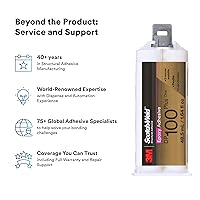 Vista 10 de 3M Scotch-Weld – Adhesivo epoxi DP100 Plus, claro, grado profesional, manejo y curado rápidos, 48.5 mL (1.64 fl oz) duo-pak