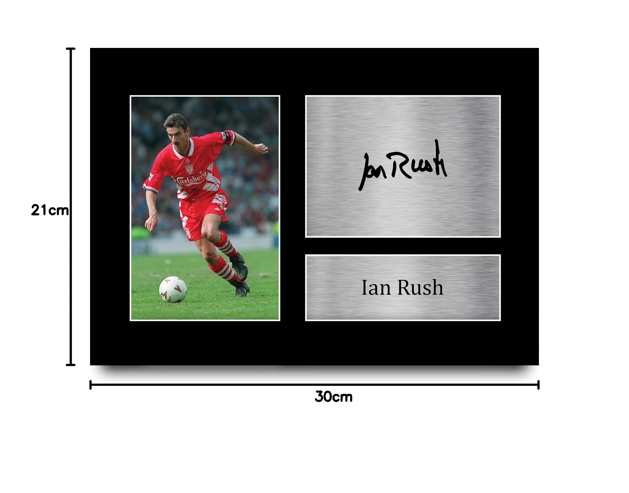 ian サイン HWC Trading A4 Ian Rush Liverpool The Reds Gifts Printed Signed