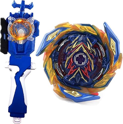 Miniatura 116 de Metal Fusion Games Blade Toy Set Sparking Launcher Grip Bey Battling Top Burst Booster B-122 Starter Geist Fafnir.8'.Ab Left Right Launcher