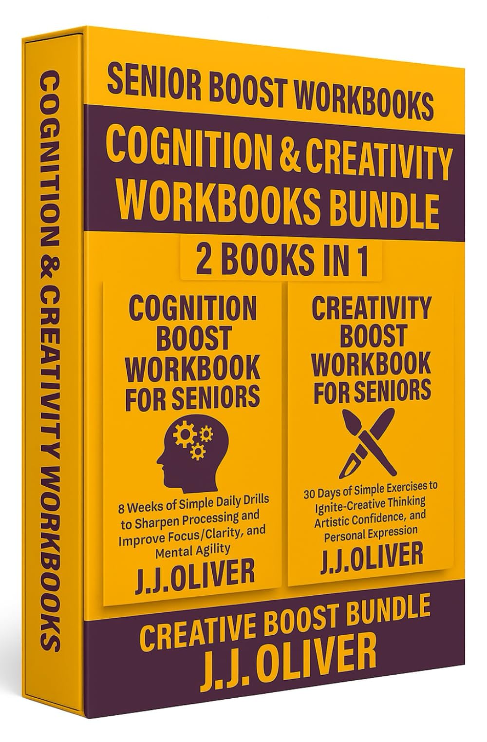 Cognition & Creativity Workbooks Bundle: 2 Books in 1 (Senior Boost Workbooks Series)