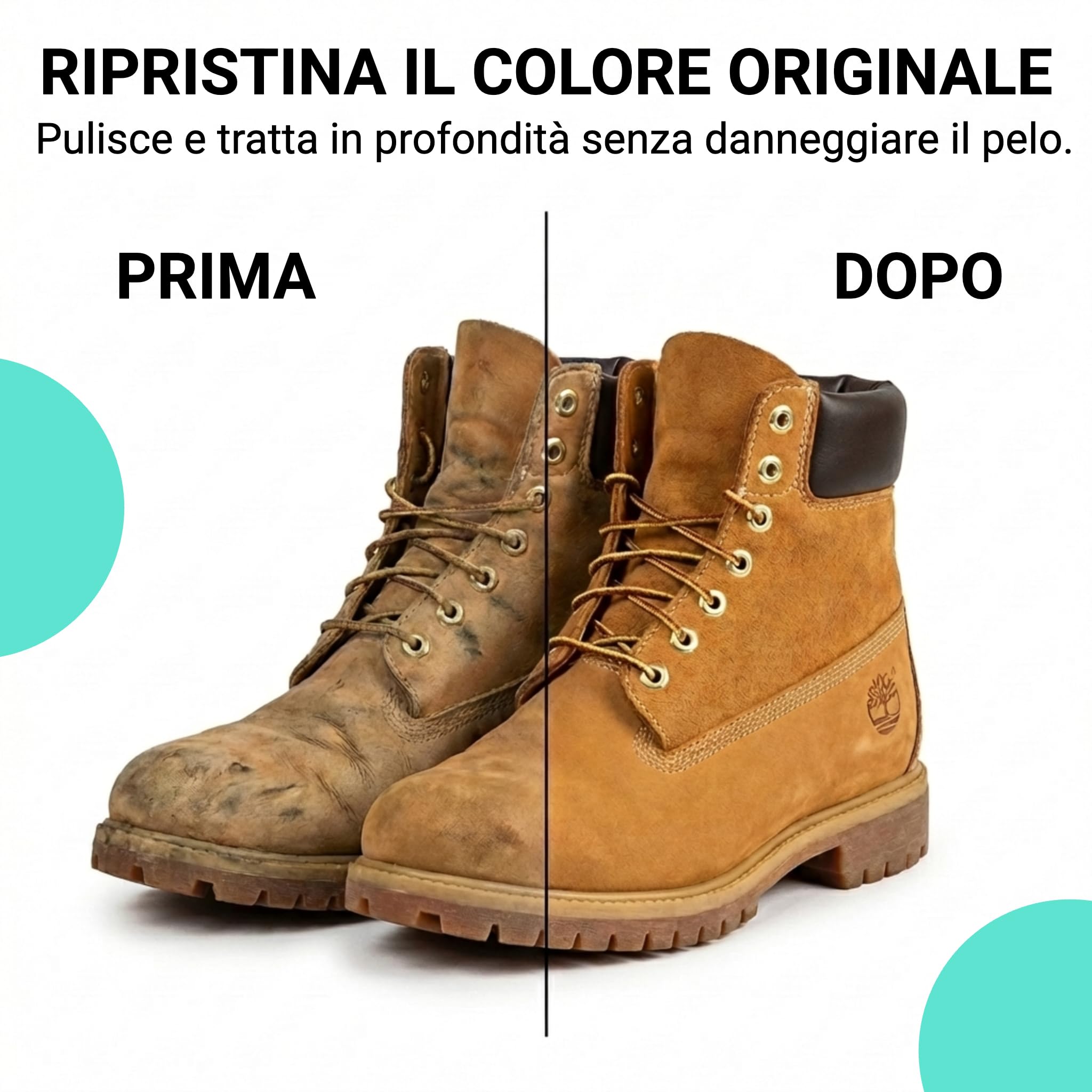 Kaps Milano set per la cura delle scarpe – spazzole di alta qualità, kit per pulire e proteggere scarpe e stivali in nabuk e camoscio, 5 pezzi