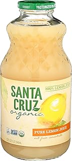 Santa Cruz Organic 100% Pure Lemon Juice, 32 Ounces