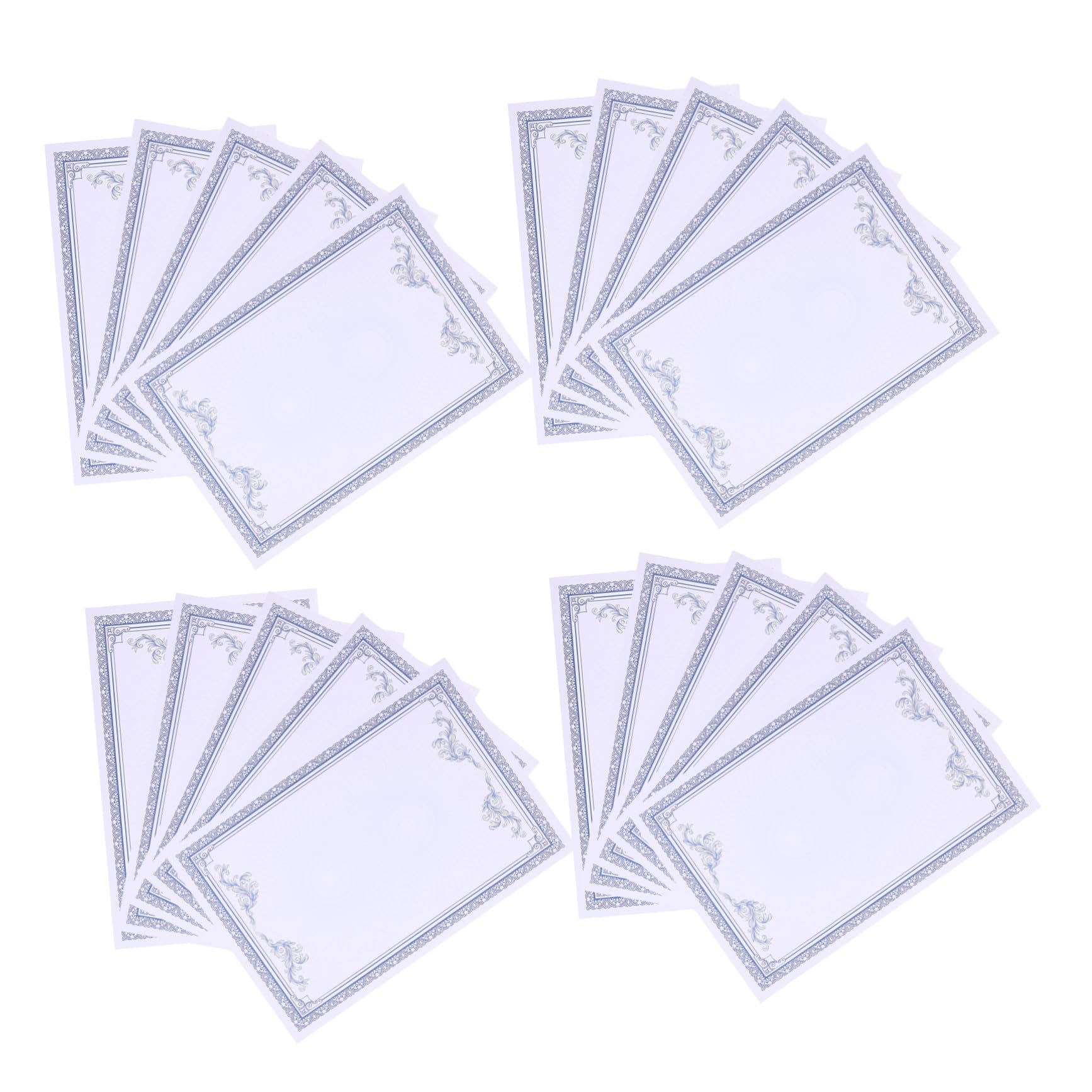 200 Piezas Papel Azul Grueso para Diplomas Impresión Fácil para Reconocimientos Escolares y Corporativos