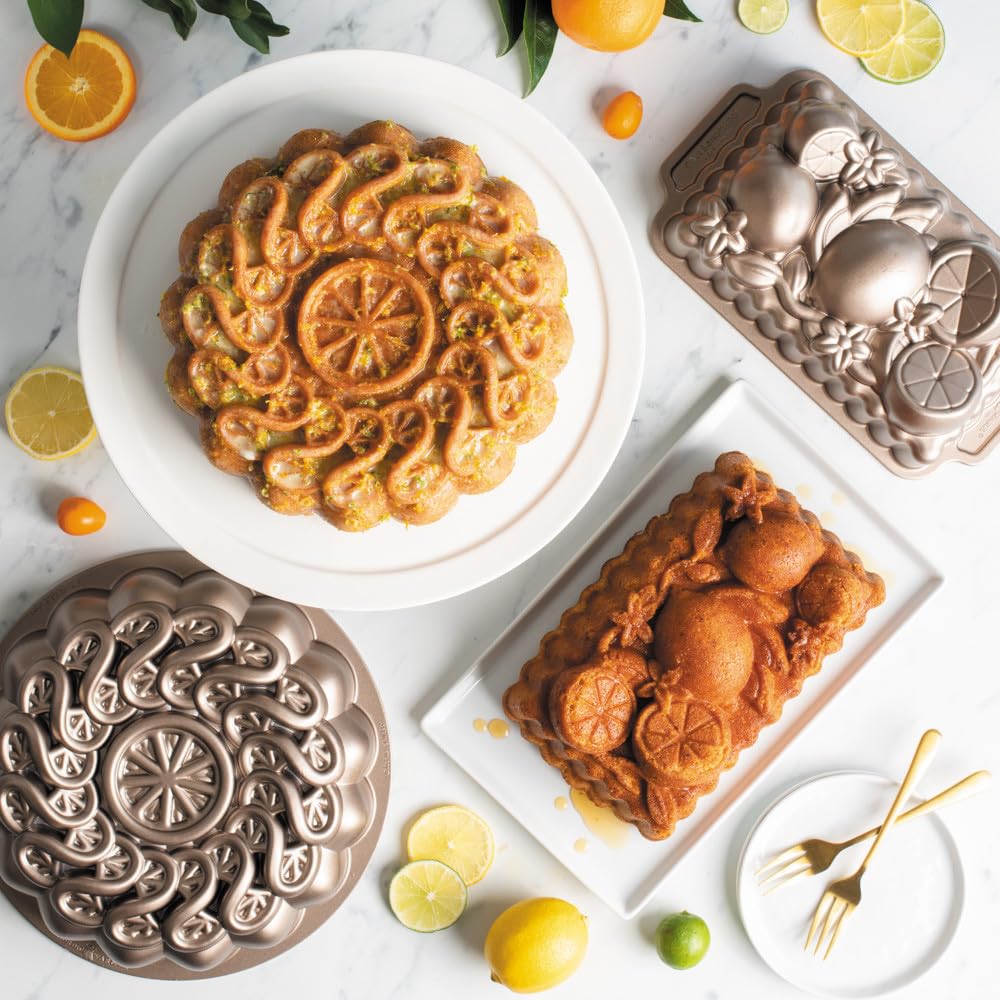 Nordic Ware Citrus Twist Pan, capacité de 8 tasses, caramel