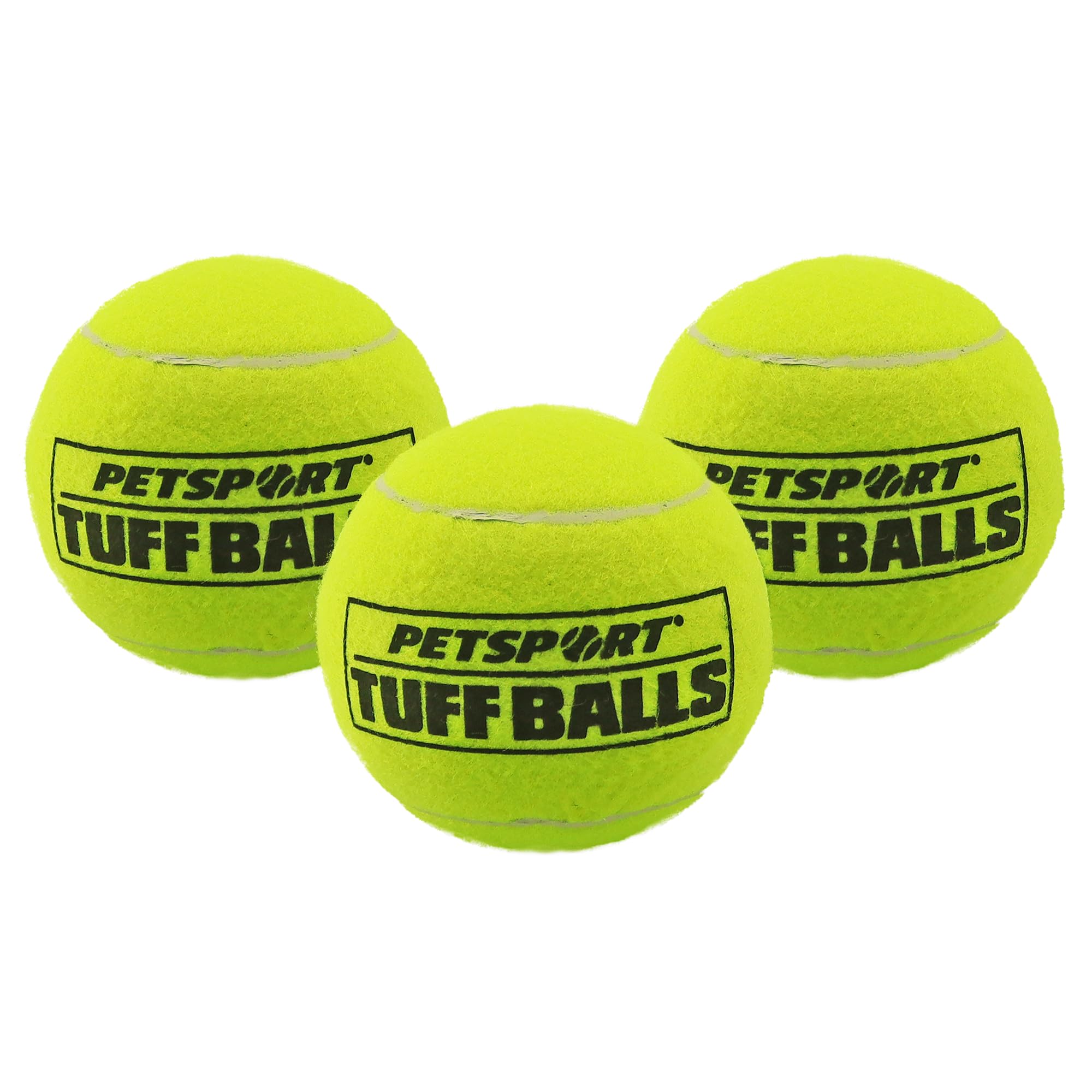 USA 4" Giant Tuff Balls for Large Dogs [Pet Safe Non-Toxic Industrial Strength Tennis Balls for Exercise, Play Time & Dog Training](3 Pack)