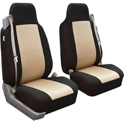 Fundas Para Asientos De Carro FH GROUP Juego de Fundas de Asiento Delantero de automóvil, 1 Pieza, Ajuste Universal, Lavable, para SUV, sedán, camioneta, Beige