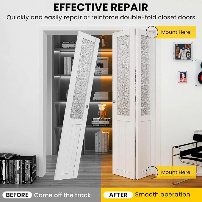 Kit de reparación para puertas plegables 4 piezas miniatura 6