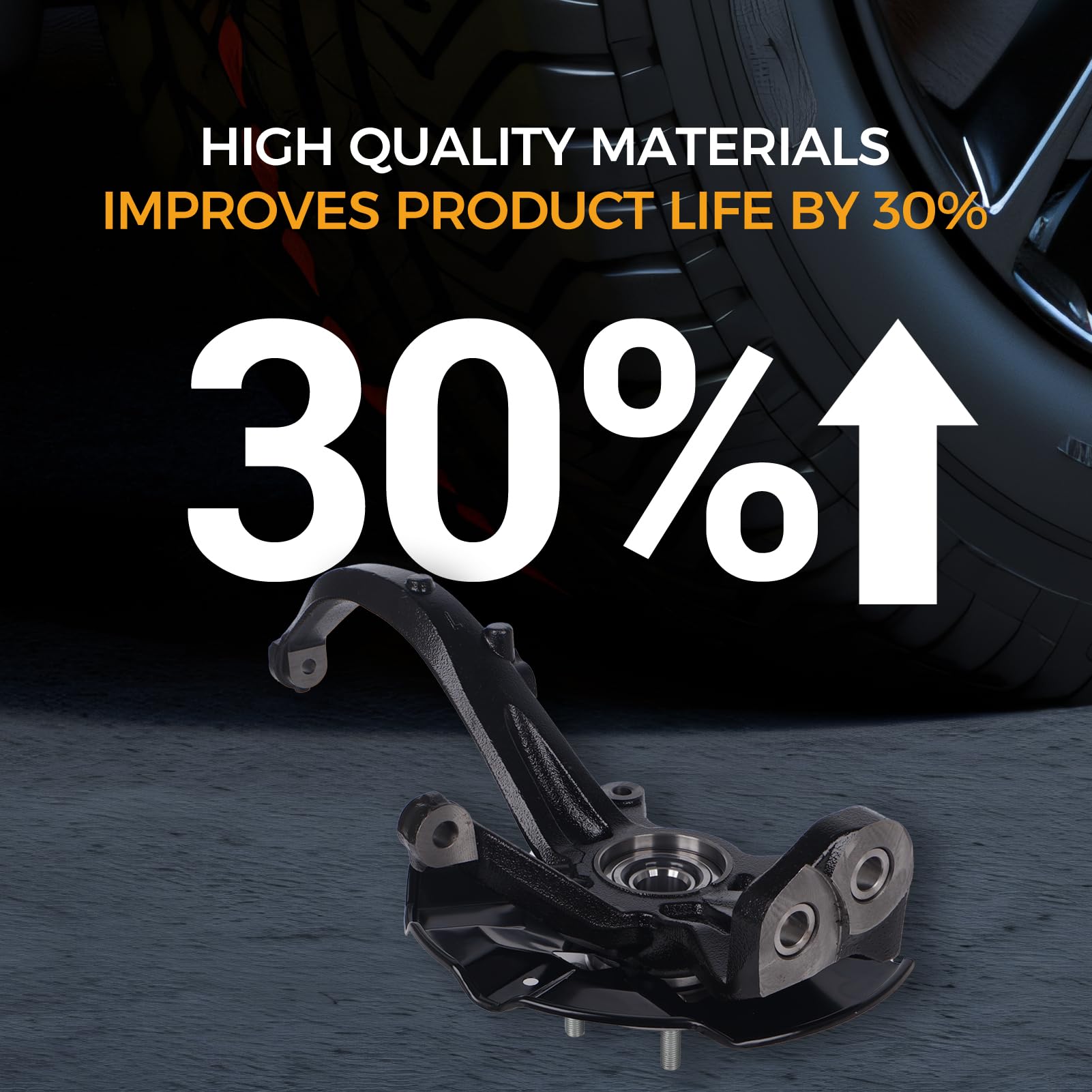 PAROD LK011 Front Left Steering Knuckle Assembly&Wheel Bearing Hub Fit For 2006-2012 - View #6