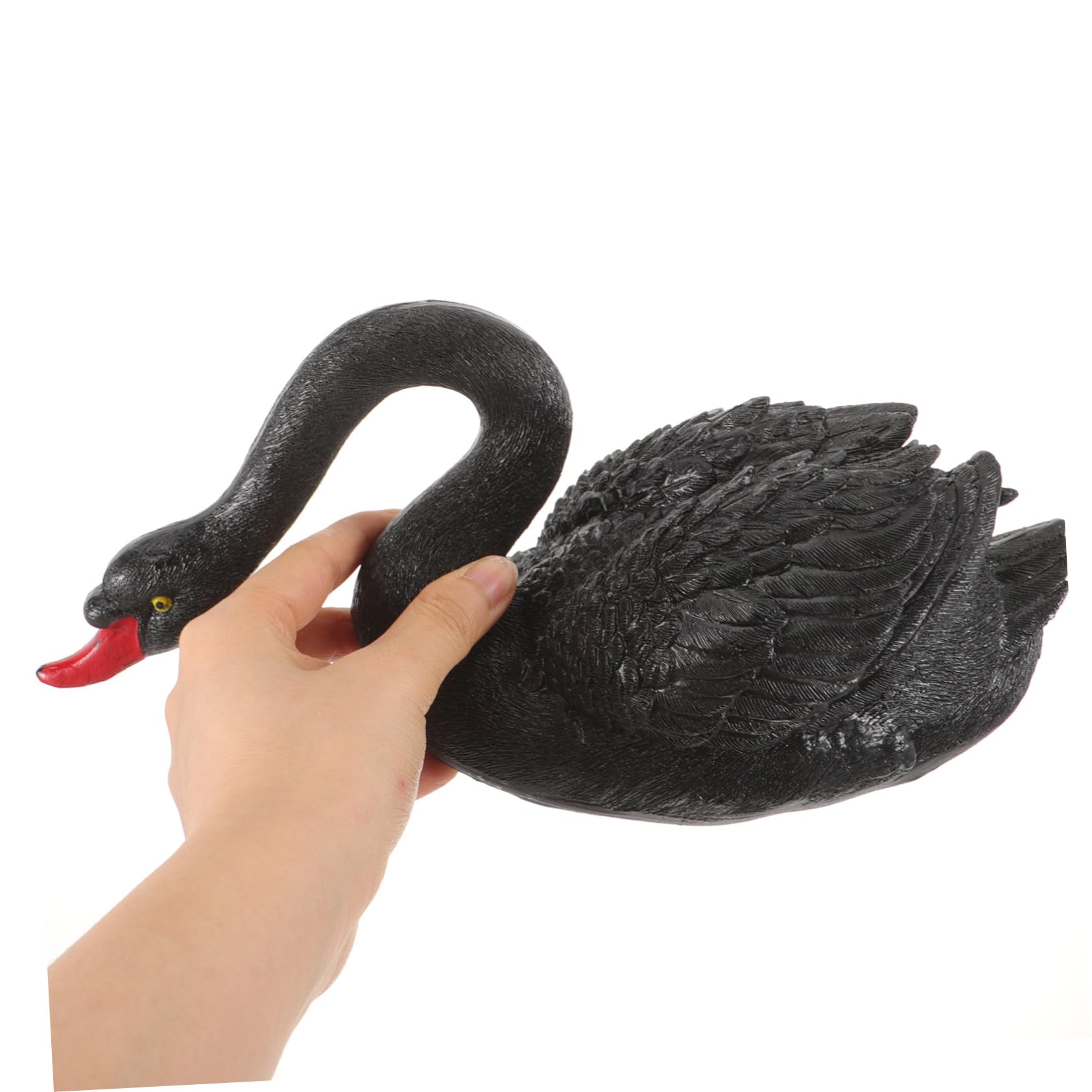 BESTonZON 3 Stück Schwimmende Schwanfigur Kunststoff Lifelike Simulation Deko für Garten Teich und Pool Robuste Ornamente für Innen und Außenbereich