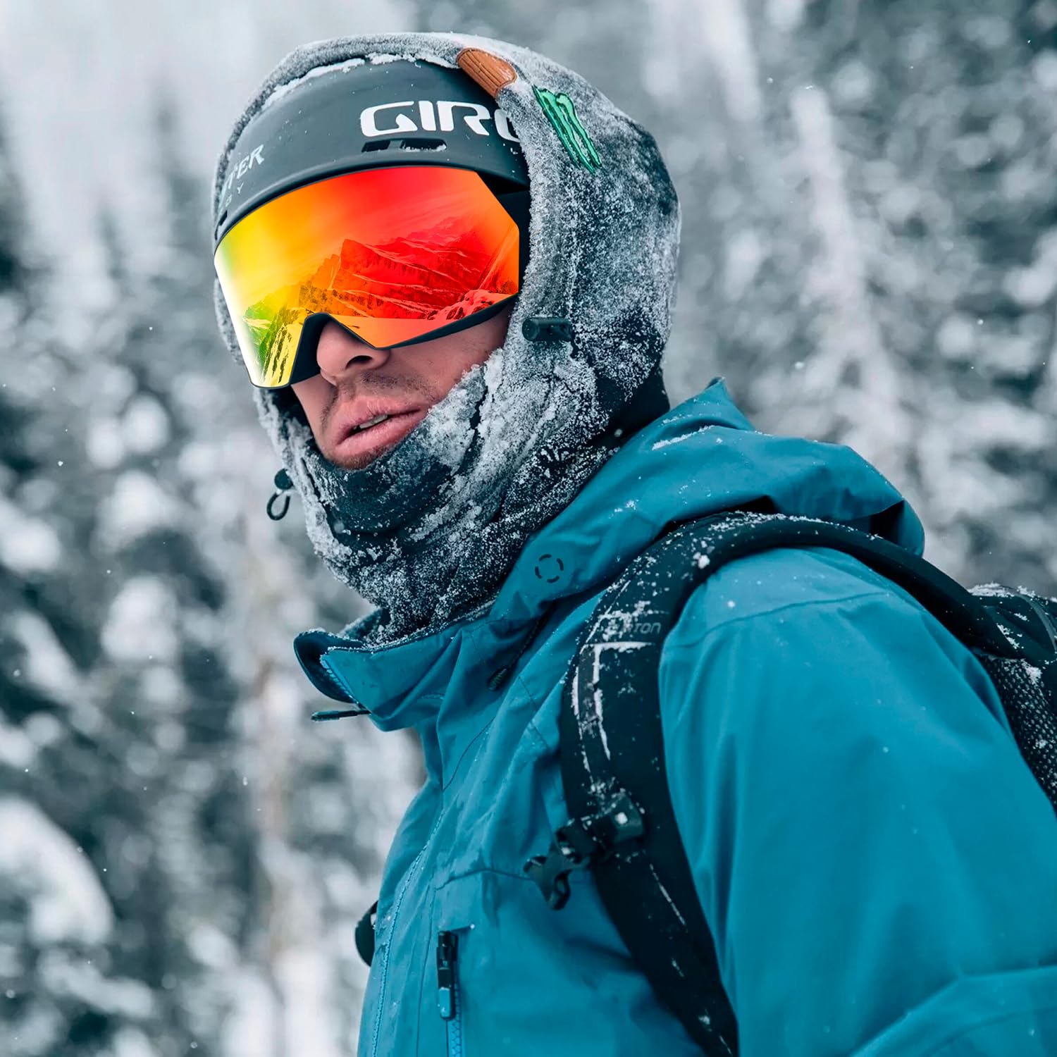 Occhiali da sci per uomo e donna, senza cornice, protezione UV, anti-appannamento, per snowboard, pattinaggio sulla neve