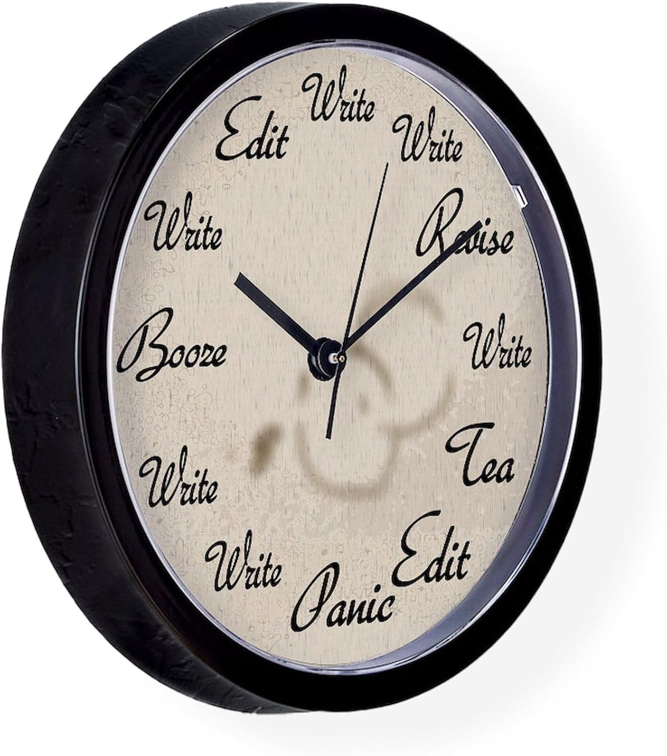 CafePress Writer's Clock 10" Wall Clock for Livingroom, Kitchen, or Office