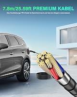 EVDANCE 11 kW hordozható Wallbox Type 2 töltőkábel 7,8m CEE 16A elektromos autóhoz 4