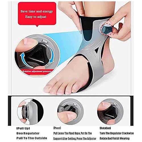 Miniatura 3 de Soporte ortopédico de caída de pie, soporte de férula de ortesis de tobillo, corrector de tobillo ajustable para hemiplejía, zapatos de accidente