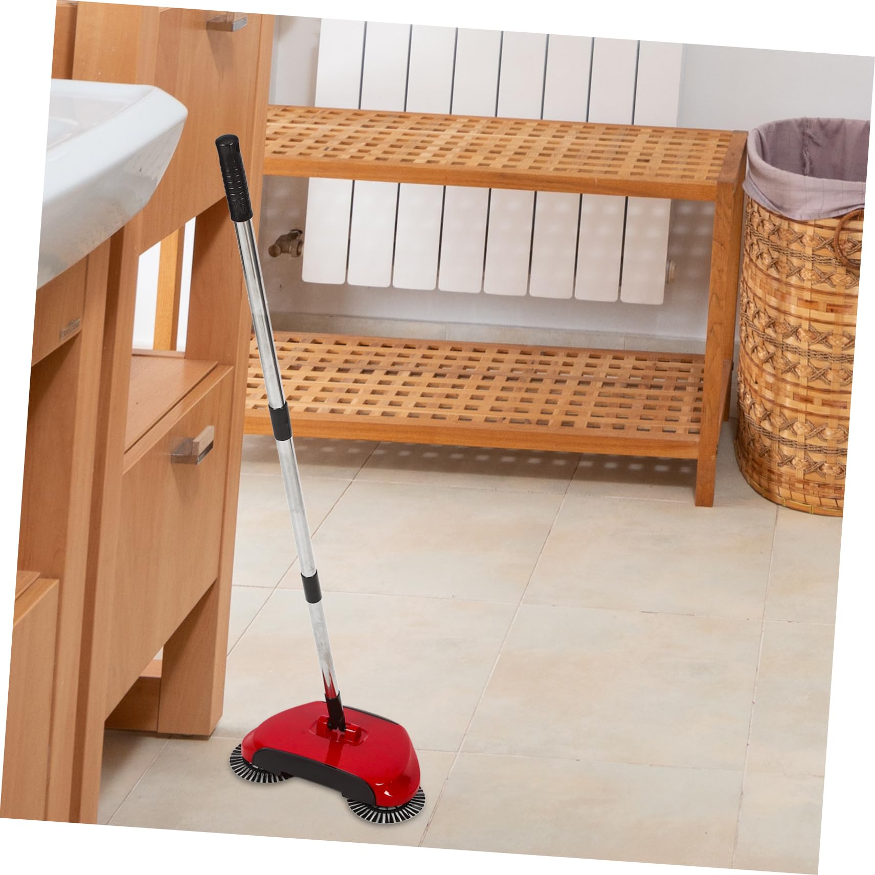 Cabilock Gelbe 3-in-1 Bodenkehrmaschine mit Verstellbarem Griff