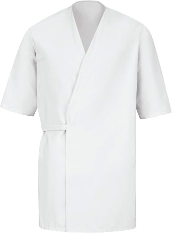 Red Kap Mens Collarless Butcher Wrap