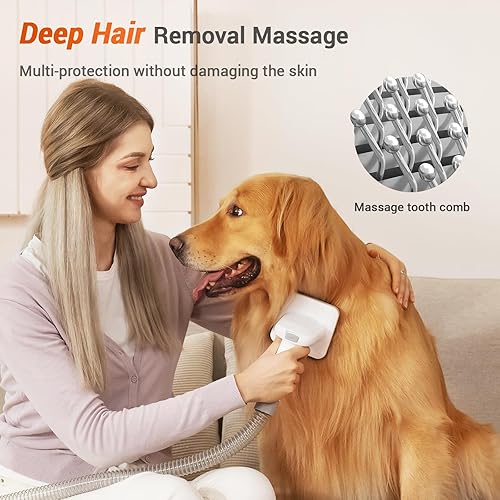 Miniatura 3 de Afloia Accesorio de Aspiradora con Cepillo para Perros - Herramienta de Aseo para Mascotas para Perros y Gatos (Aspiradora No Incluida), Compatible