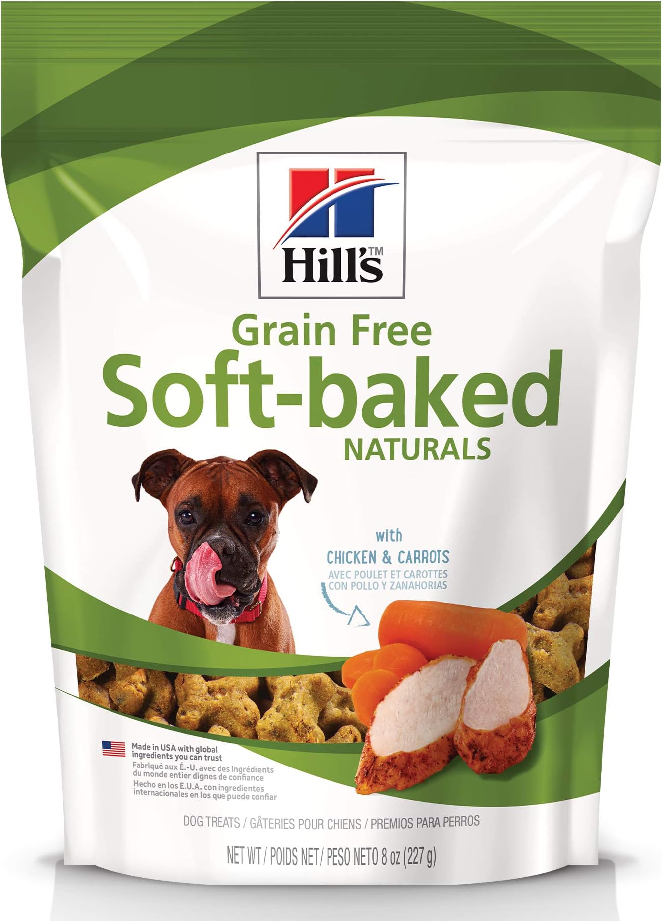 Hill's Natural Dog Treats, Soft-Baked Naturals with Chicken & Carrots Soft Healthy Dog Snacks, 8 oz Bag