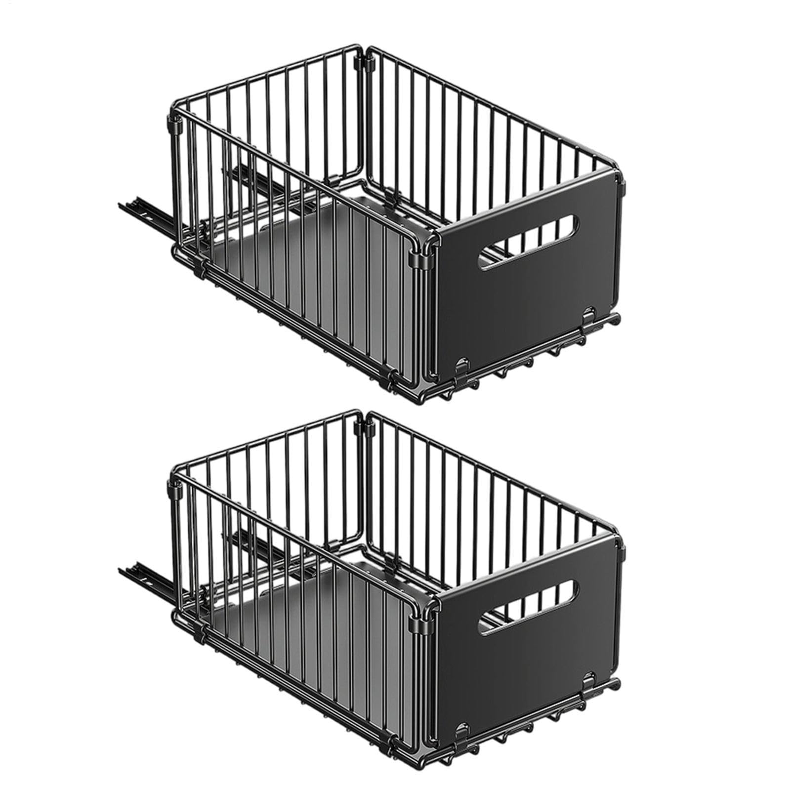 Ausziehbarer Schrankorganizer 2er-Set Gewürz-Aufbewahrungsregale