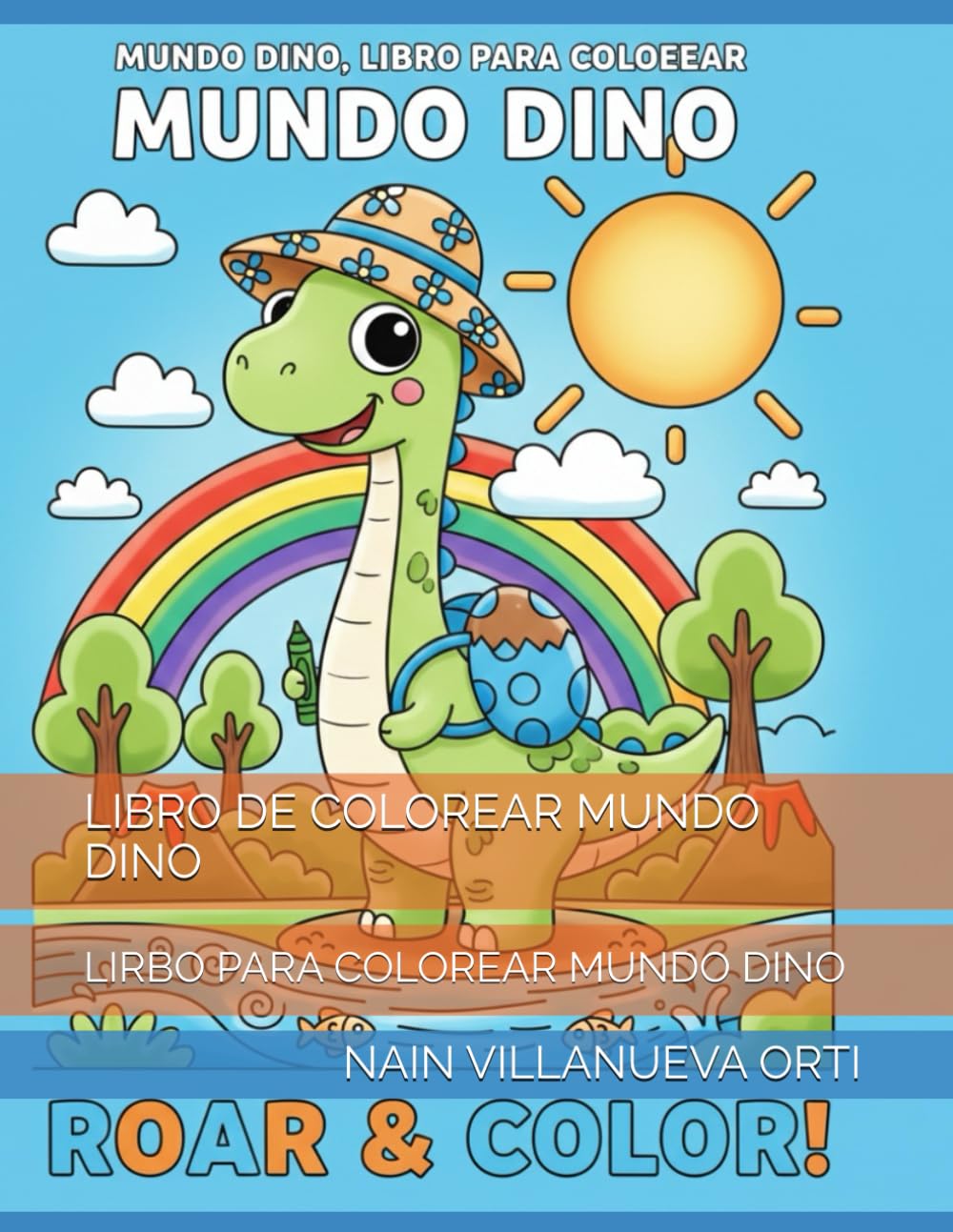 LIBRO DE COLOREAR MUNDO DINO