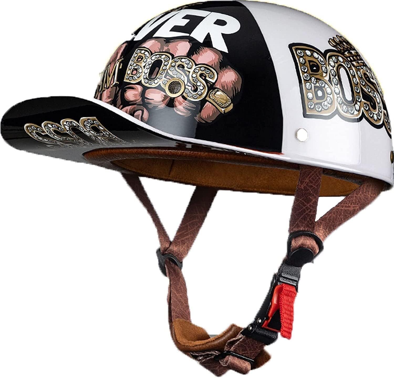 Ever TA Retro Adults Baseball Cap Helmet DOT Approved