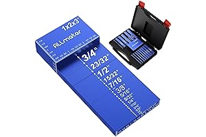Setup Blocks Woodworking 16-Piece Aluminum Gauge Set