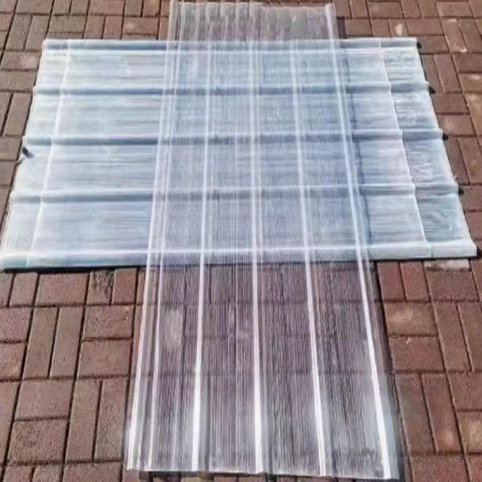 2mm Fiberglass Daylighting Panels,Mute Waterproof Roofing Covers,Replacement Roofing Material,Insulating Corrugated Rainproof Board,Dustproof Daylighting Panels,Easy to Bend (35x67in,10 Pcs)