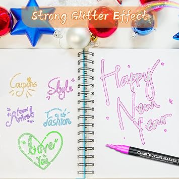 Caliart 121 Colors Alcohol Based Markers, 24 Double-Line Drawing Pens, Permanent Markers Mother's Day Gift for Mom, Kids, Adults, Artist, Cards, Drawing